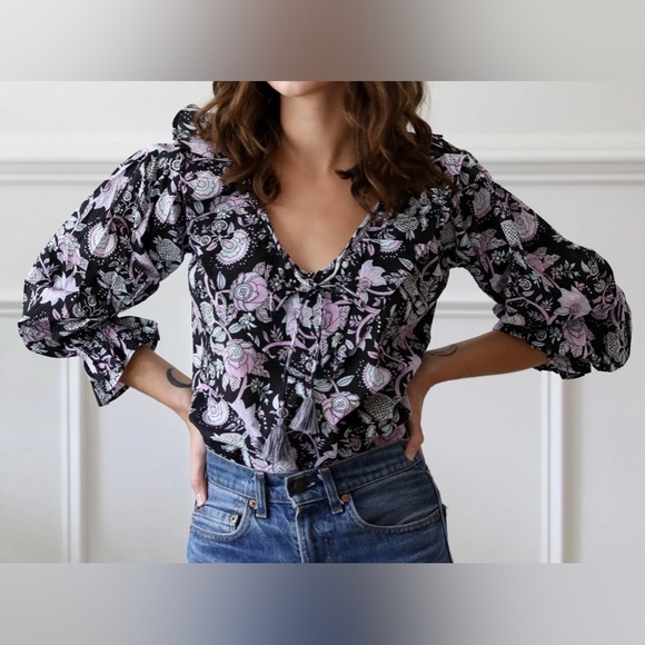 Mille Tops - MILLE May Top in Tropical Night